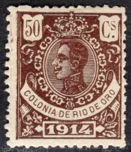 RIO DE ORO SPAIN 1914 STAMP Sc. # 93 MH SPECIMEN - Picture 1 of 2