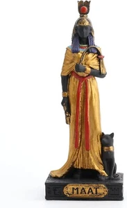 Figura miniatura decorativa realista de la diosa de la justicia Maat - Imagen 1 de 4