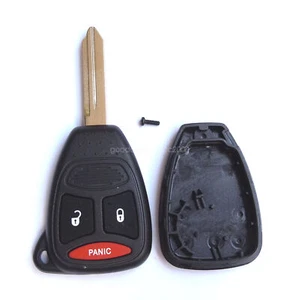 2pcs Remote Key Replacement Case Shell + 3 Button For Chrysler Dodge Jeep - Picture 1 of 5
