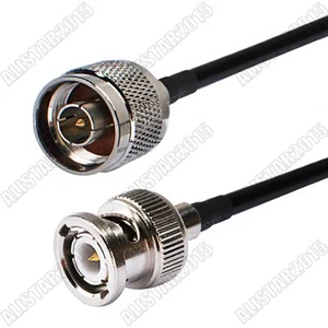 RF RG58 1M 3FT BNC male plug to N Male adapter Pigtail Jumper Cable WLAN Antenna - Picture 1 of 3