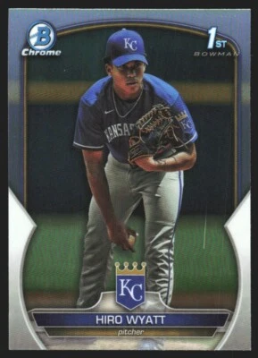 2023 Bowman Draft Chrome Refractors Hiro Wyatt #BDC-80 G7U - Image 1 of 2