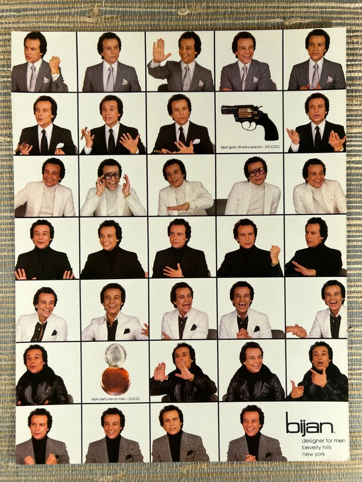 Bijan Perfume For Men Cologne 38 Extra Special Gun 1982 Vintage Print Ad - Image 1 of 1