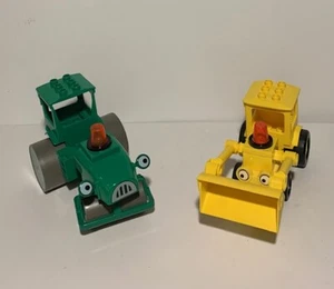 LEGO Bob the Builder DUPLE RARE 2 truck lot green and yellow - Picture 1 of 2