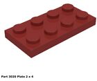 Lego 1X 3020 Dark Red Plate 2 X 4