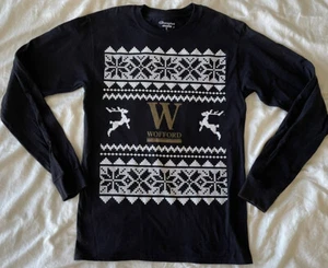 WOFFORD Terriers Mens Small Ugly Christmas Long Sleeve T-shirt Sweater NCAA EUC - Picture 1 of 7