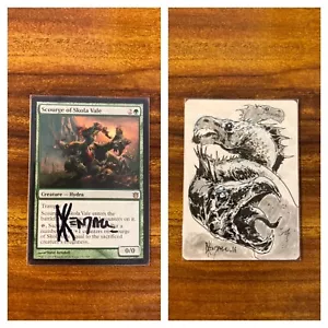 MTG✨Signed SCOURGE OF SKOLA VALE Artist Proof w/SKETCH✨BOTG MINT D. Kendall Art - Picture 1 of 9