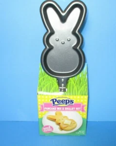 Peeps Easter Bunny Shaped Pancake Mix and Skillet Gift Set Mix By Oct 2022 - Picture 1 of 3