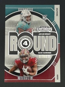 Isaac Guerendo / Jaylen Wright 2024 Panini Contenders Round Numbers #17 - Picture 1 of 2