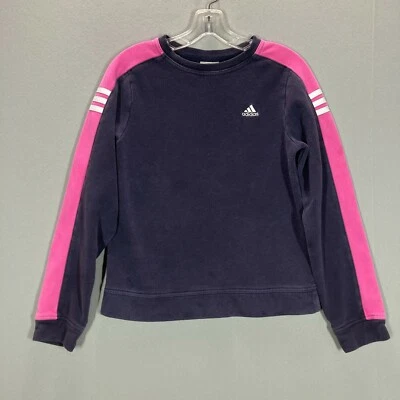 Sudadera de Colección Adidas Y2K Bordada Pullover Logo Para Mujer S Azul Rosa Años 2000 Foto 1 de 4