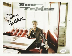Don Felder of the Eagles REAL hand SIGNED 8x10" Promo Photo #2 JSA COA - Picture 1 of 2