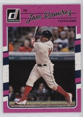 2017 Panini Donruss Pink Border /25 Jose Ramirez #85 - Image 1 of 2