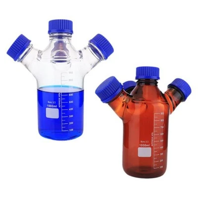 HPLC Liquid Chromatography Mobile Phase Solvent Bottle 250-2000ml Lab Glassware - Image 1 of 4