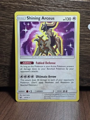 Pokémon TCG SHINING ARCEUS 57/73 Shining Legends Holo NM Near Mint Pokemon Card - Image 1 of 2
