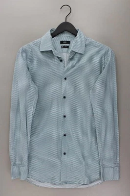 BOSS by Hugo Boss camicetta per uomo taglia Hemdgröße 41, L, 52 verde di cotone - Immagine 1 di 4