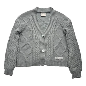 Taylor Swift The Tortured Poets Department Gray Cardigan TTPD Size XL/2XL - Picture 1 of 15