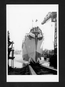 Lorenzo Dufau DEC WWII Destroyer USS Mason DE-529 Black Crew signed Photo E28581 - Bild 1 von 2