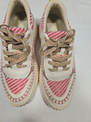 Dolce Vita Denae Rosa Multicolor Tela Cuña Tenis Para Mujer Talla 9M Foto 1 de 4