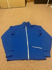 Vintage 1970s White Stag Speedo Made In Japan Blue Full Zip Sweatshirt - Picture 1 of 7