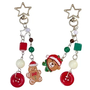 Trendy Beaded Phone Charm Christmas Themed Bag Pendant for Fashionable Women - Photo 1 sur 10
