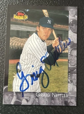 Graig Nettles  Signed Autographed  2001 Topps American Pie Card  #38  Yankees - Image 1 of 2