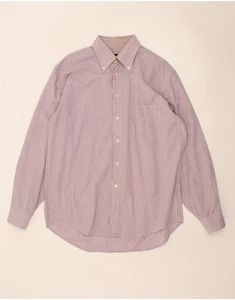 ELLESSE Mens Shirt Large Red Check Cotton CE61 - Picture 1 of 3
