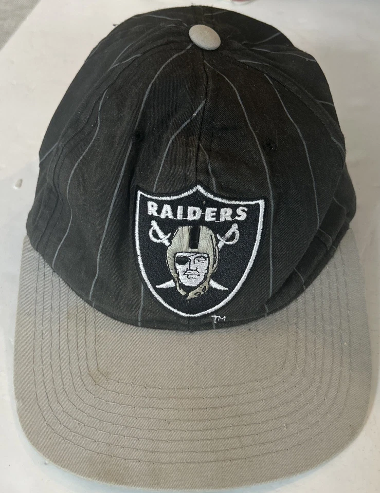De colección DS Los Angeles Raiders Snapback Sombrero Starter Rayas Oakland Script NFL Foto 1 de 4