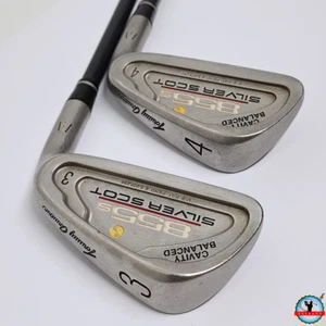 Tommy Armour 855s Silver Scot 3 & 4 Irons Lot Set RH Stiff Graphite 39.5" 39" - Picture 1 of 15