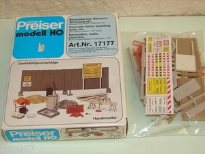 PREISER ( 17177 ) LOT DE MATERIELS DE CHANTIER NEUF EN BOITE HO - Photo 1/3