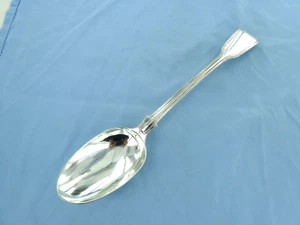 An antique sterling silver, fiddle thread stuffing/basting spoon. London 1842. - Picture 1 of 8