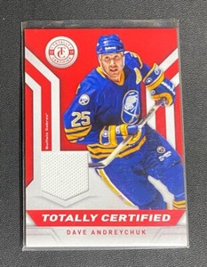 2013-14 Totally Certified Materials Red Dave Andreychuk #TC-DA HOF
