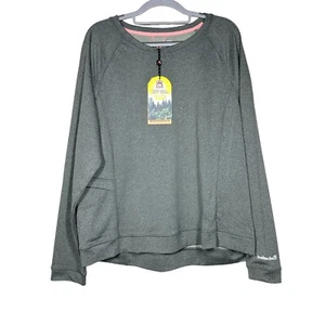 Avalanche Sweatshirt Womens Size XL UPF 50+ Gray Pocket NEW MSRP 58USD - Picture 1 of 9