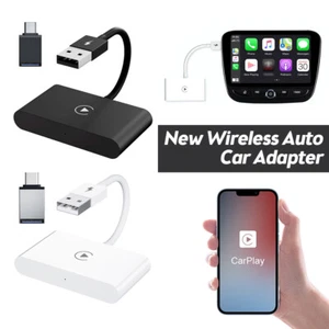 Adaptador CarPlay con cable a inalámbrico dongle USB para iPhone reproductor de navegación automática - Imagen 1 de 14