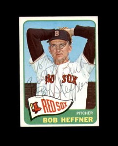 Bob Heffner Hand Signed 1965 Topps Boston Red Sox Autograph