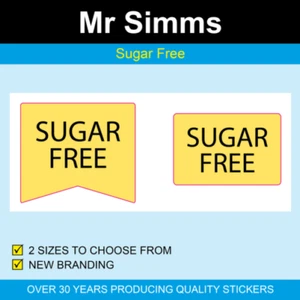 Sugar Free Stickers - Picture 1 of 2