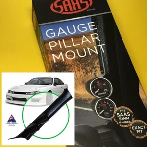 SAAS SGP4402 Twin 2" gauge pillar pod for Nissan S14 200SX 95-00 - Picture 1 of 5