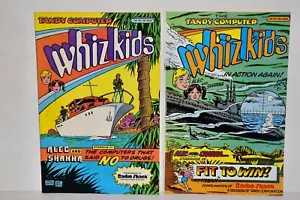 Lotto 2 Whiz Kids Radio Shack 1986 Tandy Computer Fumetto Alec & Shanna - Foto 1 di 7