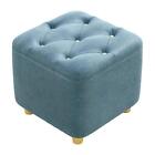 Footstool, comfortable square footstool for bedside table in