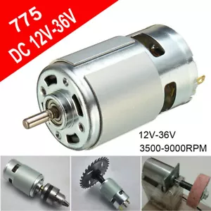 DC 12V-36V 3500-9000 RPM Cuscinetto a sfera motore grande coppia accessori motore q2E9 - Foto 1 di 10