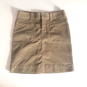 Gonna Athleta taglia 2 cammello marrone zip coulisse zip tasche elasticizzata India - Foto 1 di 7