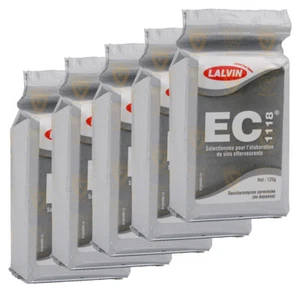 5 x levadura de vino Lalvin EC-1118 125 g cerveza casera - Imagen 1 de 2