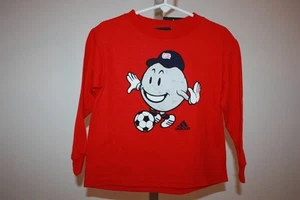 New- Adidas New England Revolution Toddlers size 3T Red Long Sleeve Shirt - Picture 1 of 4