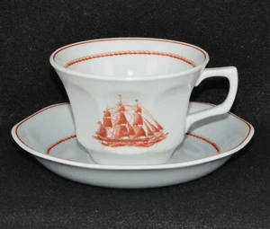 Wedgwood Flying Cloud Rust Color  Cup & Saucer--Volume Pricing - Picture 1 of 9