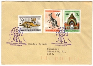 HUNGARY - 1988. FDC with special cancellation: SOCFILEX/ZOO Mi:1727,1731,1736. - Picture 1 of 1
