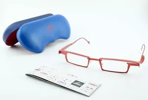 EYE-WITNESS Designer Brille 36 MJ Pure Titanium Col. Hot Red Shine + THEO Case - Picture 1 of 11