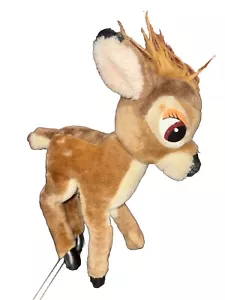 Disney Bambi Plush 14" Poseable Standing Stuffed Animal Vintage Made in Korea - Picture 1 of 10