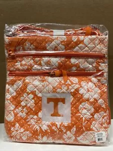 Vera Bradley Triple Zip Hipster Purse, University Of Tennessee Orange/White Rain - Picture 1 of 1