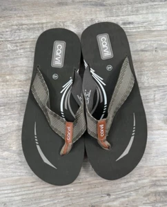 Carvil Herren Zehentrenner Sandalen Grün Gr. 43 Neu - Bild 1 von 6