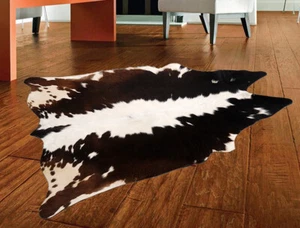 Tappeto In Pelle Di Vacca 100% Originale 15,01 Piedi Quadrati (47"x46") M-64 - Imagen 1 de 3