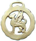 Vintage Brass Bronze Horse Saddle Harness Medallion Ornament ''Sphinx''