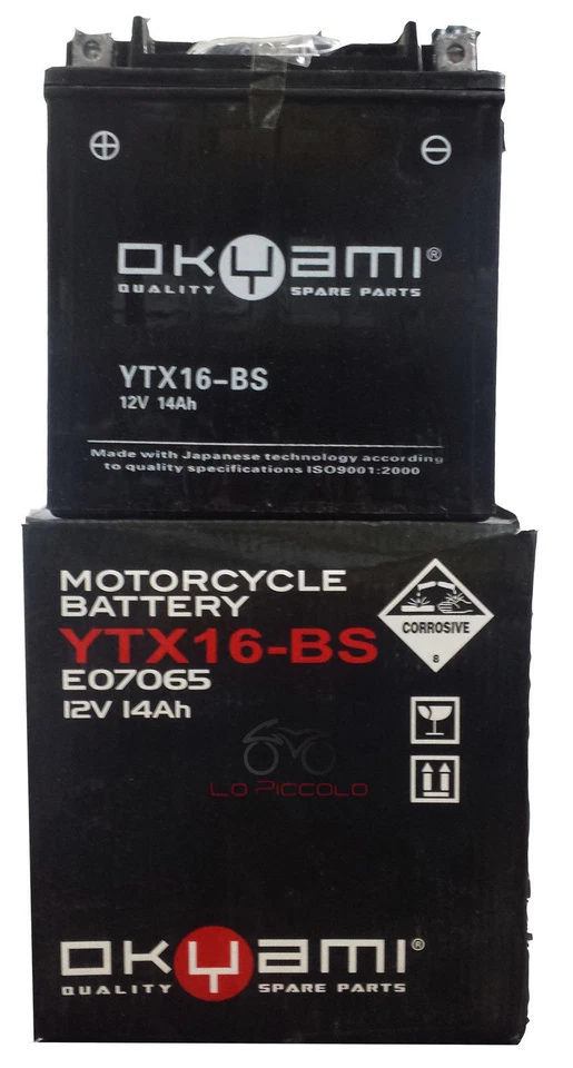 Batterie OKYAMI YTX16-BS 12V 14AH Suzuki Vl Intruder LC 1500 1998-2003 Foto 1 de 1